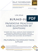 BURNED-OUT-Preventive Practices & Alleviation of Symptoms