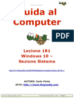 Guida al Computer - Lezione 181 - Windows 10 - Sezione sistema