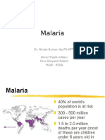 Malaria: Dr. Niniek Burhan SP - PD-KPTI Divisi Tropik Infeksi Ilmu Penyakit Dalam Fkub - Rssa