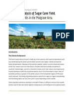 Sugar Cane Yearly Report Yield Australia Queensland