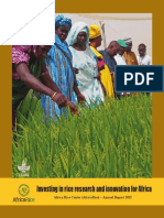 Investing in Rice Research and Innovation For Africa: AfricaRice Annual Report 2015