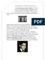 Breve Reseña Biográfica de Federico García Lorca