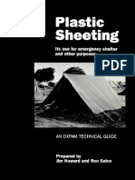 Plastic Sheeting: Its Use For Emergency Shelter and Other Purposes