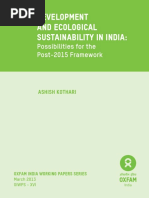 Development and Ecological Sustainability in India