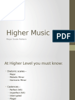 Higher Music: Major Scale Pattern