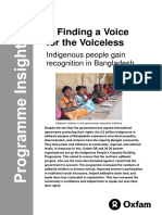 Finding A Voice For The Voiceless: Indigenous People Gain Recognition in Bangladesh