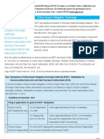 Online Export Obligation Discharge