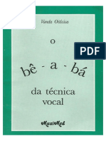 O Be A Ba Da Tecnica Vocal - Vanda Oiticica