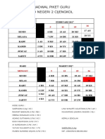 Jadwal Piket Guru 2017