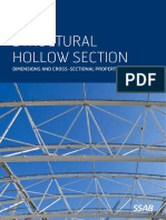 Steel Sections Hollow Sections Dimensions and Cross Sectional Properties