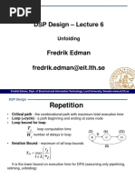 DSP Design - Lecture 6: Unfolding