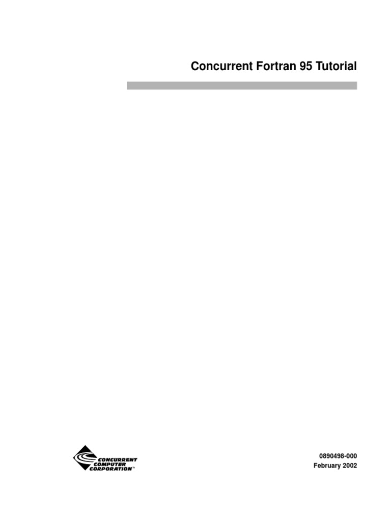 Concurrent Fortran 95 Tutorial | PDF | Command Line Interface ...