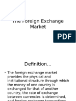 The Foreign Exchange Market