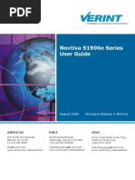 Nextiva S1900e Series User Guide: August 2006 Firmware Release 4.40/4.6x