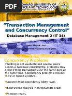 Transaction Management and Concurrency Control