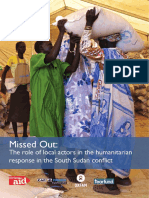 Missed Out: The Role of Local Actors in The Humanitarian Response in The South Sudan Conflict