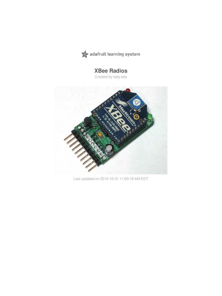 Xbee Radios For Hobbyists | PDF | Arduino | Modem