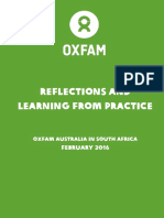 Reflections and Learning From Practice: Oxfam Australia in South Africa
