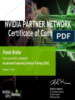 Nvidia Partner Network: Certificate of Completion