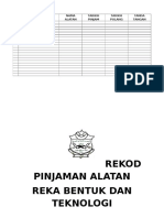 Rekod Pinjaman Alatan