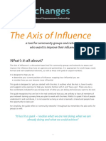 The Axis of Influence: A Tool For Community Groups and Networks Who Want To Improve Their Influence