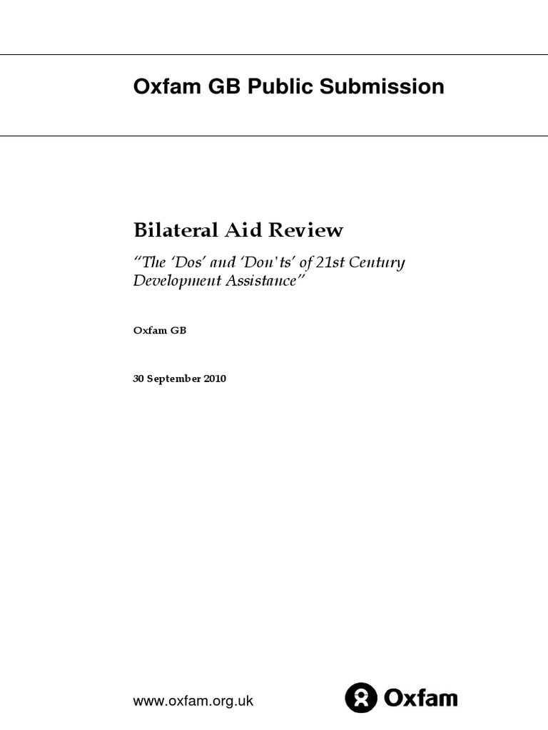 Bilateral Aid Review: The 'Do's' and 'Don'ts' of 21st Century ...