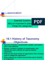 Classification: Essential Question Why Is It Important To Place Living Things Into Categories?