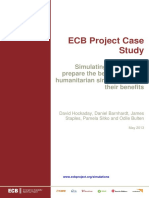 Simulating The Worst To Prepare The Best: A Study of Humanitarian Simulations and Their Benefits