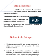 Gestão de Estoque: - Integração Das Atividades de Controle de Materiais