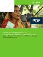 Gender, Disaster Risk Reduction, and Climate Change Adaptation: A Learning Companion