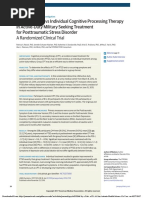 Download Effect of Group vs Individual Cognitive Processing Therapy in Active-Duty Military Seeking Treatment for Posttraumatic Stress Disorder by Brandon Gray SN340754069 doc pdf