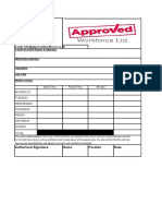 Approved Timesheet