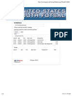 Futsal Schedule