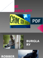 Crime Vocabulary