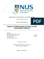 IS1105 Impact of Information Systems On The Automobile Industry PDF