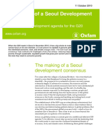 The Making of A Seoul Development Consensus: The Essential Development Agenda For The G20
