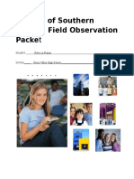 Field Observation Packet R Frazier