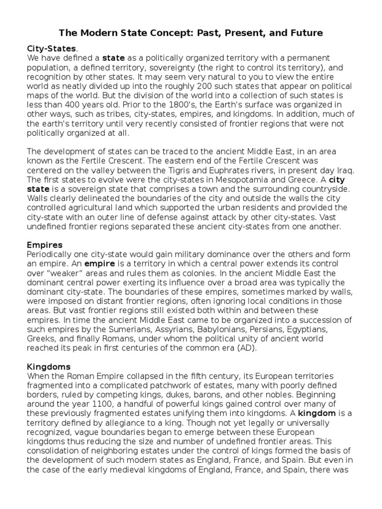 Evolution of Modern States | PDF | Nation | Colonialism