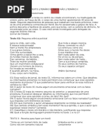 Texto Literário e Texto Não Literário