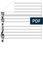 Musical Notes-Bars Template