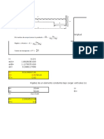 Calculode Rigideces para Secciones Variables (Cargas Verticales, Metodo Portal Equivalente)