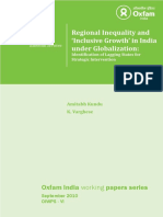 Regional Inequality and 'Inclusive Growth' in India Under Globalization: Identification of Lagging States For Strategic Intervention