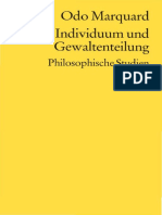 Odo Marquard-Individuum Und Gewaltenteilung. Philosophische Studien-Reclam (2004)