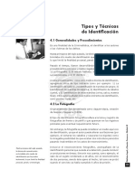 MED - Legal IV. Capitulo 4. Tipos y Tecnicas de Identific.