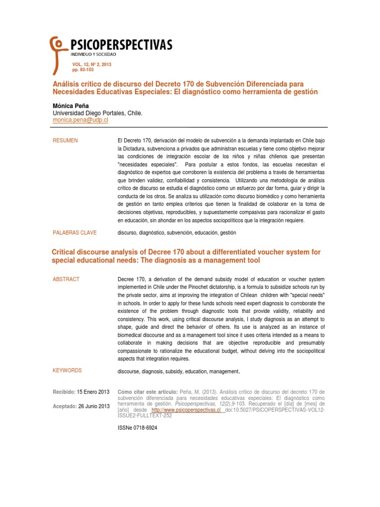 Análisis del Decreto 170 en educación | PDF | Relaciones personales ...