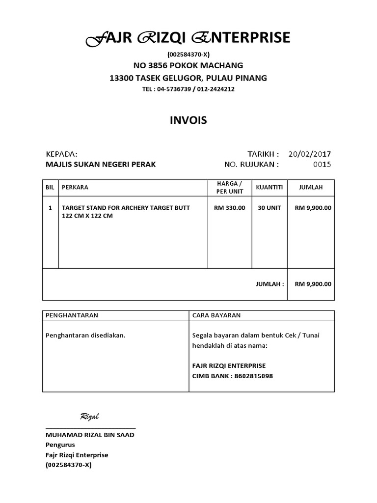 Invois - Target Stand | PDF