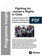Fighting For Women's Rights in Chile: Supporting Women Workers and Promoting Women's Political Participation