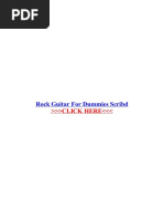 Download Rock Guitar for Dummies Scribd by Shivakrishnan SN340775346 doc pdf