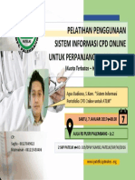 Pelatihan Penggunaan CPD Online