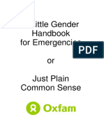 A Little Gender Handbook For Emergencies or Just Plain Common Sense